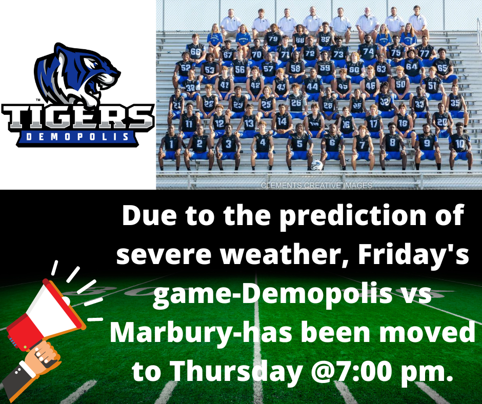 Football moved to Thursday