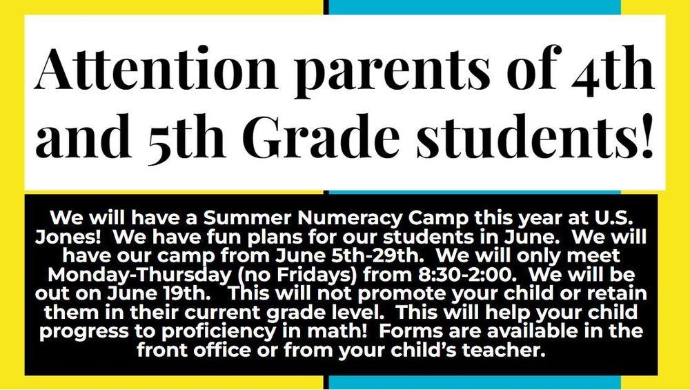 summer numeracy camp