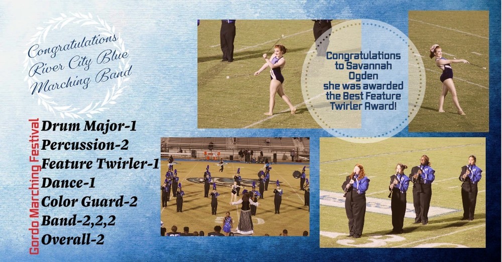 Congratulations River City Blue Marching Band!
