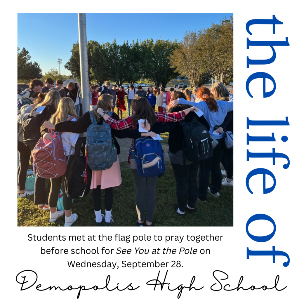 Students met before school for See You at the Pole