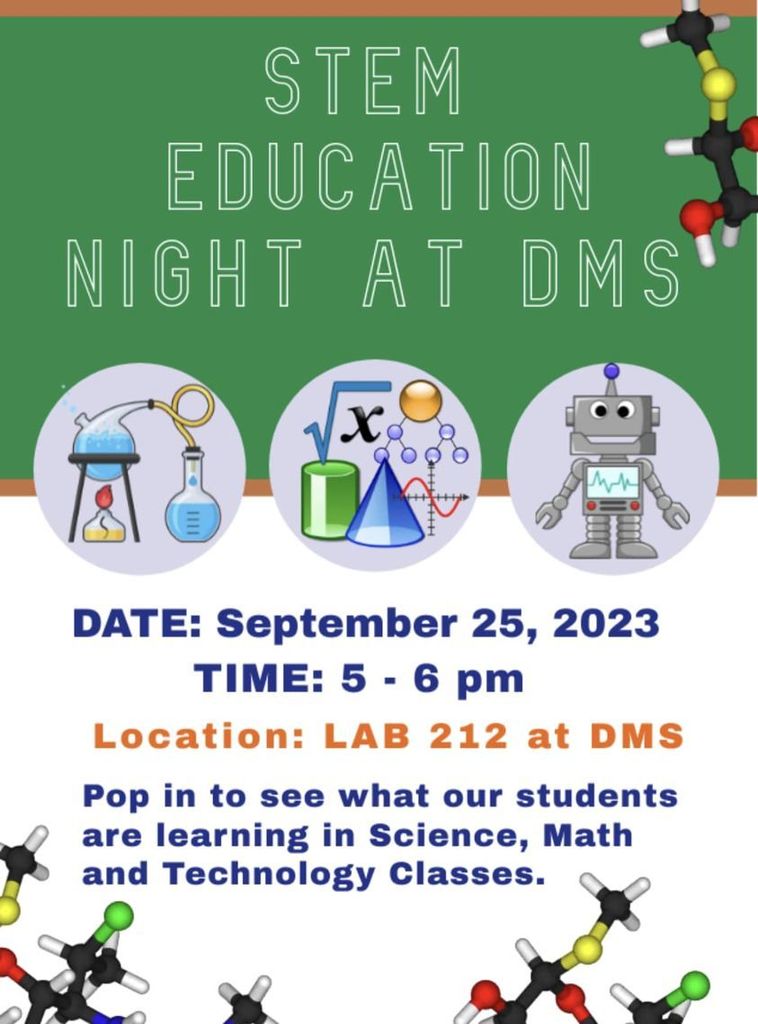 Don't forget STEM Night at DMS tonight! 